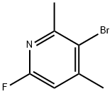 3-bromo-6-fluoro-2,4-dimethylpyridine Structure