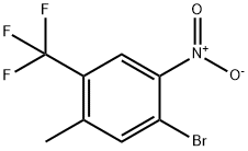 1-Bromo-5-methyl-2-nitro-4-(trifluoromethyl)benzene 구조식 이미지