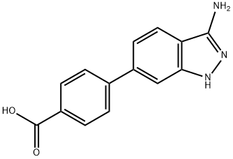 4-(3-Amino-1H-indazol-6-yl)benzoic acid Structure
