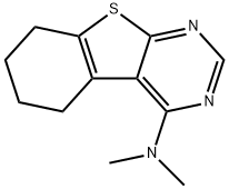 N,N-dimethyl-5,6,7,8-tetrahydrobenzo[4,5]thieno[2,3-d]pyrimidin-4-amine 구조식 이미지