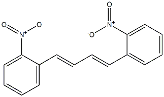 (1E,3E)-1,4-Bis(2-Nitrophenyl)Buta-1,3-Diene 구조식 이미지