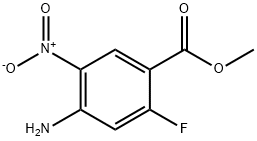 4-Amino-2-fluoro-5-nitro-benzoic acid methyl ester Structure