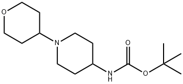 tert-butyl 1-(tetrahydro-2H-pyran-4-yl)piperidin-4-ylcarbamate Structure
