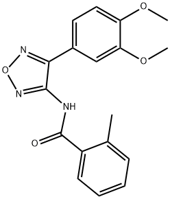 N-[4-(3,4-dimethoxyphenyl)-1,2,5-oxadiazol-3-yl]-2-methylbenzamide Structure