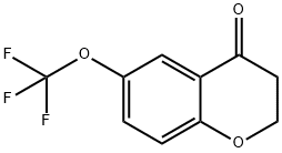 6-(TRIFLUOROMETHOXY)CHROMAN-4-ONE 구조식 이미지