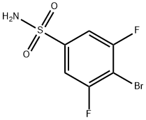 4-bromo-3,5-difluorobenzenesulfonamide 구조식 이미지