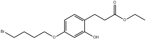 ethyl 3-(4-(4-bromobutoxy)-2-hydroxyphenyl)propanoate Structure