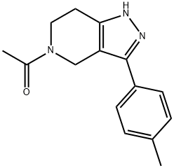 1h-pyrazolo[4,3-c]pyridine,5-acetyl-4,5,6,7-tetrahydro-3-(4-methylphenyl)- 구조식 이미지