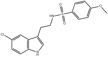 N-[2-(5-chloro-1H-indol-3-yl)ethyl]-4-methoxybenzenesulfonamide 구조식 이미지