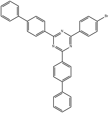 2,4-di([1,1'-biphenyl]-4-yl)-6-(4-bromophenyl)-1,3,5-triazine Structure