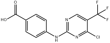 4-(4-chloro-5-trifluoromethylpyrimidin-2-ylamino)benzoic acid Structure