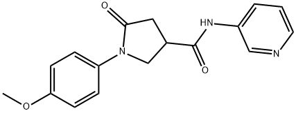 1-(4-methoxyphenyl)-5-oxo-N-(pyridin-3-yl)pyrrolidine-3-carboxamide Structure