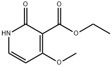 4-Methoxy-2-oxo-1,2-dihydro-pyridine-3-carboxylic acid ethyl ester 구조식 이미지