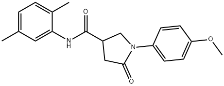 N-(2,5-dimethylphenyl)-1-(4-methoxyphenyl)-5-oxopyrrolidine-3-carboxamide Structure