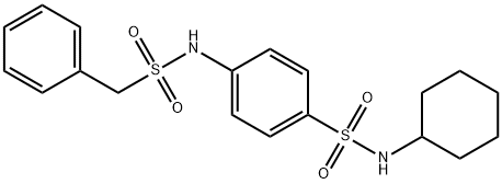 4-[(benzylsulfonyl)amino]-N-cyclohexylbenzenesulfonamide Structure