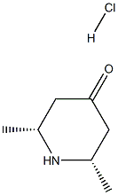 cis-2,6-Dimethyl-4-oxo-piperidine hydrochloride Structure