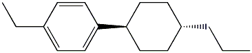 trans-1-ethyl-4-(4-propylcyclohexyl)benzene Structure