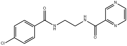 N-(2-{[(4-chlorophenyl)carbonyl]amino}ethyl)pyrazine-2-carboxamide Structure
