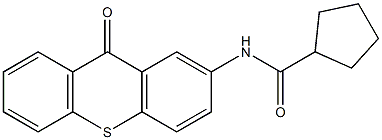 N-(9-oxo-9H-thioxanthen-2-yl)cyclopentanecarboxamide Structure