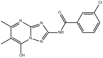 3-chloro-N-(7-hydroxy-5,6-dimethyl-[1,2,4]triazolo[1,5-a]pyrimidin-2(1H)-ylidene)benzamide Structure