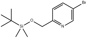 5-bromo-2-(((tert-butyldimethylsilyl)oxy)methyl)pyridine 구조식 이미지