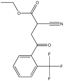 Ethyl 2-Cyano-4-oxo-4-(2-(trifluoromethyl)phenyl)butanoate Structure