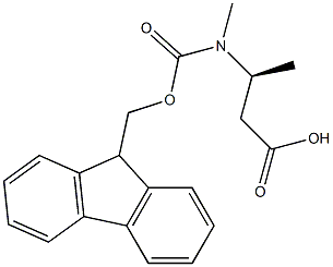 N-Fmoc-(S)-3-(methylamino)butanoic acid Structure