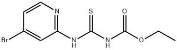 [[(4-Bromo-2-pyridinyl)amino]thioxomethyl]-carbamic acid ethyl ester 구조식 이미지