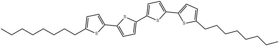5,5'''-Di-n-octyl-2,2':5',2'':5'',2'''-quaterthiophene Structure