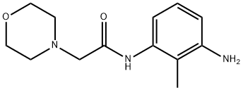 N-(3-amino-2-methylphenyl)-2-morpholinoacetamide 구조식 이미지
