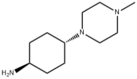 trans-1-amino-4-(4-methyl-1-piperazino)cyclohexane Structure