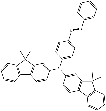 4-[Bis(9,9-dimethylfluoren-2-yl)amino]azobenzene 구조식 이미지