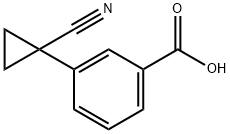 3-(1-Cyanocyclopropyl)benzoic acid 구조식 이미지