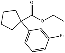 ethyl 1-(3-bromophenyl)cyclopentanecarboxylate Structure