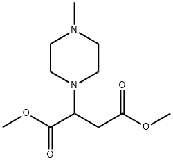 dimethyl 2-(4-methyl-1-piperazinyl)succinate Structure