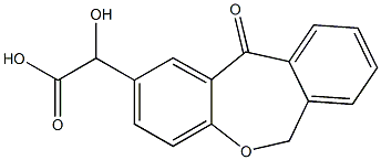 2-hydroxy-2-(11-oxo-6,11-dihydrodibenzo[b,e]oxepin-2-yl)acetic acid 구조식 이미지