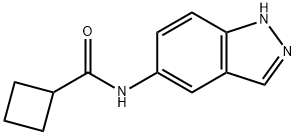 N-1H-Indazol-5-yl-cyclobutanecarboxamide Structure