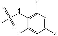 N-(4-BROMO-2,6-DIFLUOROPHENYL)METHANESULFONAMIDE(WXG00215) Structure