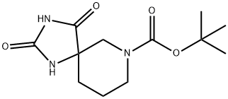 tert-부틸2,4-디옥소-1,3,7-트리아자스피로[4.5]데칸-7-카르복실레이트 구조식 이미지