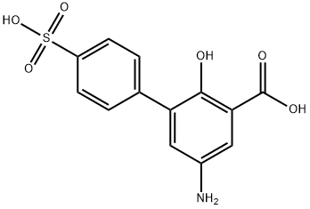 5-amino-2-hydroxy-4-sulfobiphenyl-3-carboxylicacid Structure
