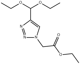 (4-Diethoxymethyl-[1,2,3]triazol-1-yl)-acetic acid ethyl ester Structure