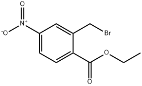 2-bromomethyl-4-nitro-benzoic acid ethyl ester Structure