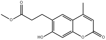 methyl 3-(7-hydroxy-4-methyl-2-oxo-2H-chromen-6-yl)propanoate 구조식 이미지