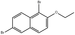 1,6-Dibromo-2-ethoxynaphthalene Structure