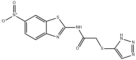 N-(6-nitro-1,3-benzothiazol-2-yl)-2-(1H-1,2,3-triazol-5-ylsulfanyl)acetamide Structure