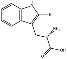 2-amino-3-(2-bromo-1H-indol-3-yl)propanoic acid
 Structure