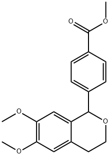 methyl 4-(6,7-dimethoxy-3,4-dihydro-1H-isochromen-1-yl)benzoate 구조식 이미지