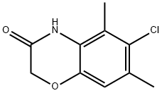 6-chloro-5,7-dimethyl-3,4-dihydro-2H-1,4-benzoxazin-3-one 구조식 이미지