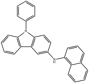 N-(1-naphthyl)-N-(9-phenylcarbazol-3-yl)amine Structure