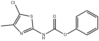 Phenyl (5-chloro-4-methylthiazol-2-yl)carbamate Structure